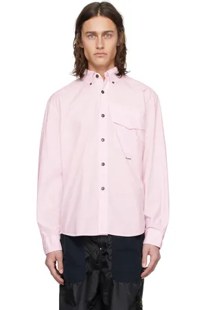 Stone Island Pink Spread Collar Shirt