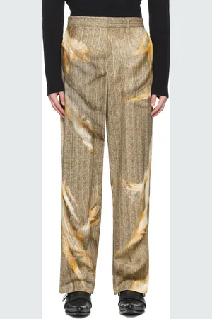 Y / PROJECT Beige Printed Trousers