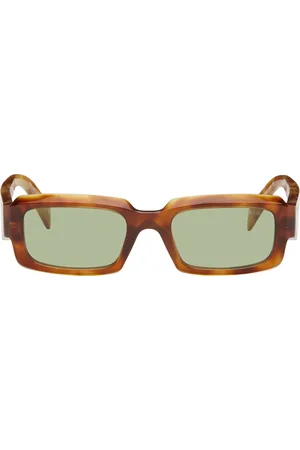 Prada Tortoiseshell Rectangular Sunglasses