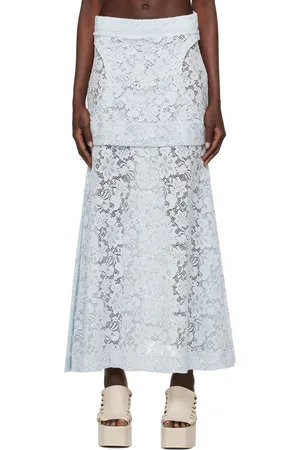 ECKHAUS LATTA Blue Seraph Maxi Skirt