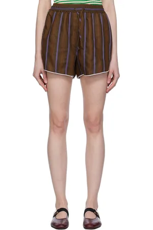 WALES BONNER Brown & Blue Life Shorts