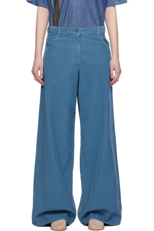 The Row Blue Chani Trousers