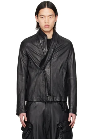 JULIUS Dimensional Leather Jacket
