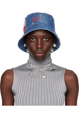 Marni Blue Stonewashed Organic Denim Bucket Hat
