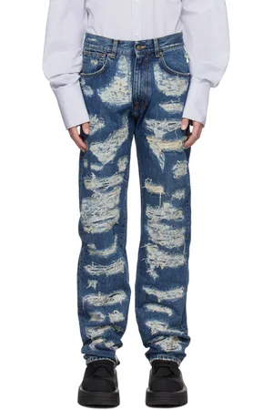 424 FAIRFAX Blue Distressed Jeans