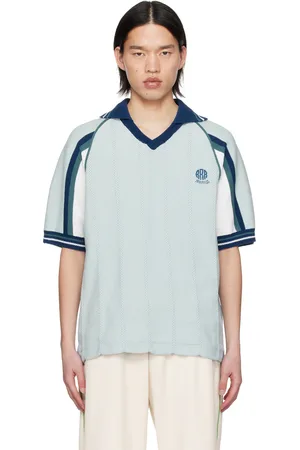 rice nine ten Blue Soccer Jersey Polo