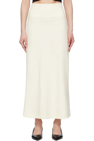 Leset Off-White Rio Midi Skirt