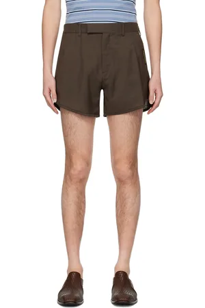 MARTINE ROSE Brown Zip-Fly Shorts