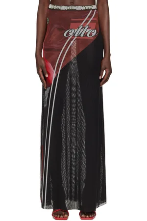 OTTOLINGER Red Printed Maxi Skirt