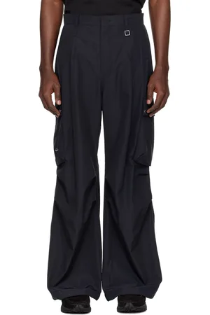 WOOYOUNGMI Navy Tucked Trousers