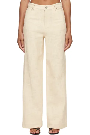 Staud Off-White Grayson Trousers