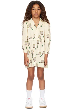 Mini Rodini Kids Off-White Tennis Dress