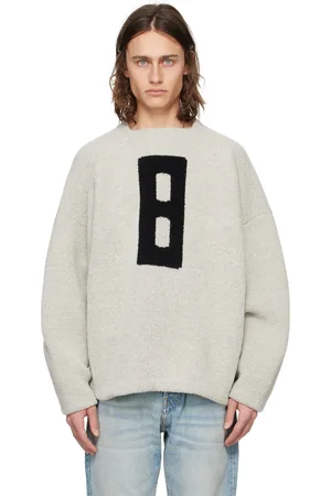 FEAR OF GOD Gray Jacquard Sweater