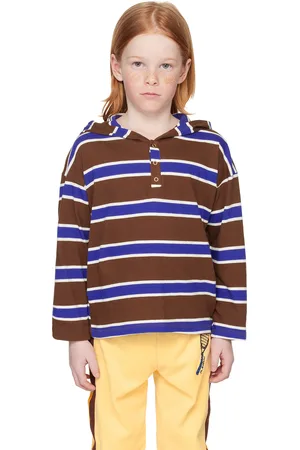 Mini Rodini Kids & Blue Striped Hoodie