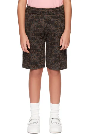 Moschino Kids Brown Jacquard Shorts