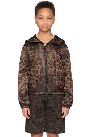 Moschino Kids Brown Jacquard Jacket