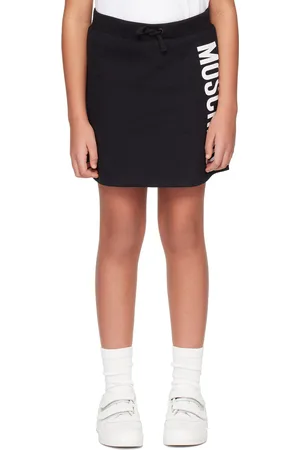 Moschino Kids Black Printed Skirt