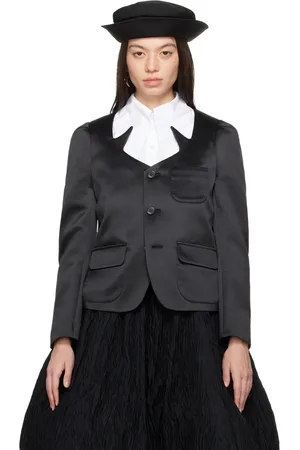 NOIR KEI NINOMIYA Black Button Blazer