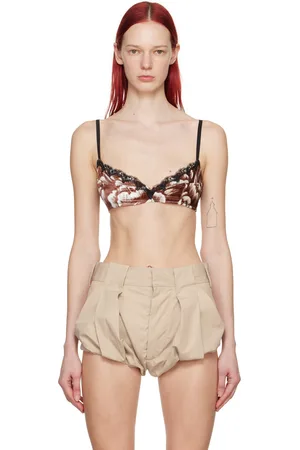 MERYLL ROGGE Brown Floral Tank Top
