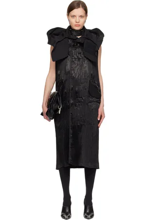 JUNYA WATANABE Black Hooded Midi Dress