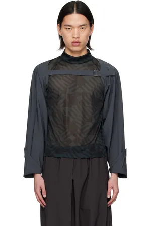 Issey Miyake Gray Tetra Cardigan