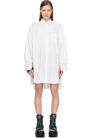 JUNYA WATANABE White Pleated Minidress
