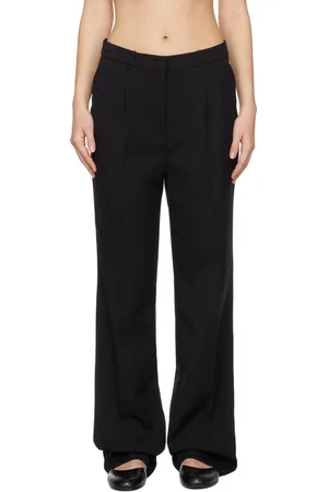 THE GARMENT Black Pleated Trousers