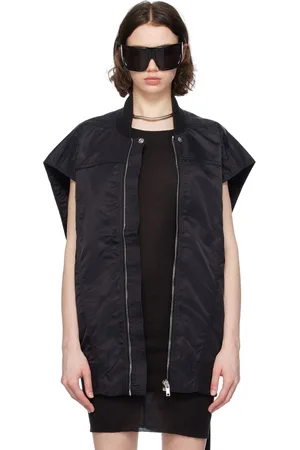 Rick Owens Black Jumbo Flight Bomber Jacket