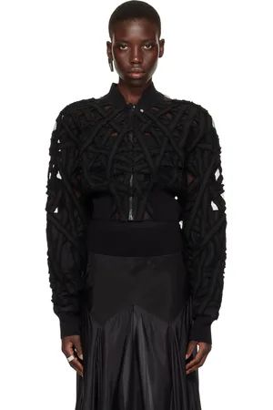 Rick Owens Black Flight Bomber Jacket