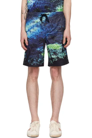 KSUBI Blue Space Palm Shorts