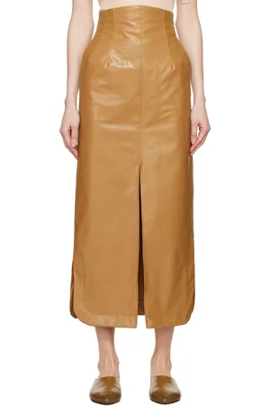 MAME KUROGOUCHI Four-Pocket Faux-Leather Maxi Skirt
