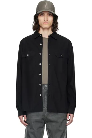 Rick Owens Black Button Shirt