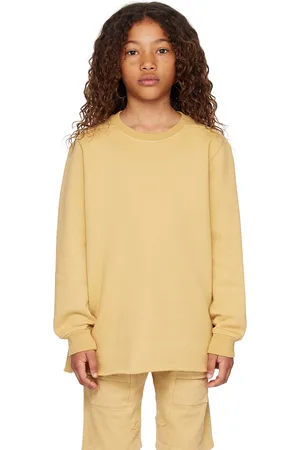 Rick Owens Kids Yellow Crewneck Sweatshirt