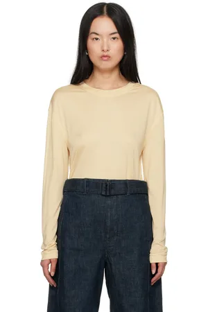 LEMAIRE Yellow Soft Long Sleeve T-Shirt
