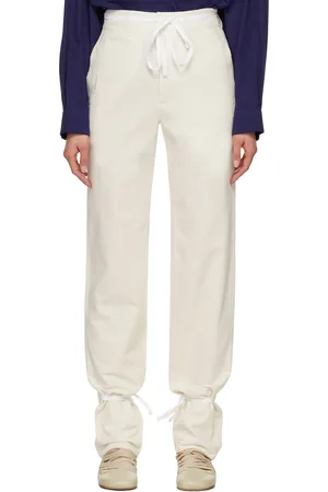 LEMAIRE White Straight Trousers