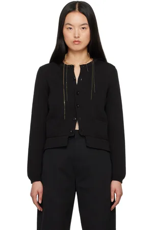 LEMAIRE Black Cropped Cardigan