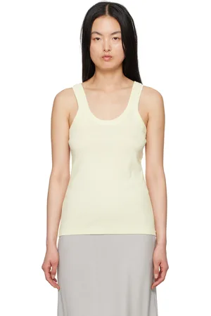 LEMAIRE Yellow Rib Tank Top