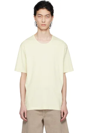 LEMAIRE Yellow Scoop Neck T-Shirt
