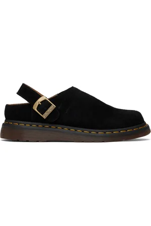 Dr. Martens Black Isham Desert Oasis Suede Mules