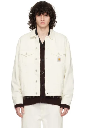 Carhartt White Helston Denim Jacket