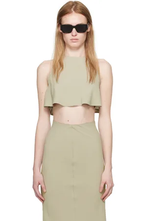 Ami Green Cropped Tank Top