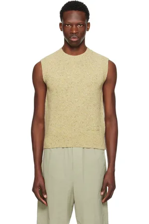 Ami Khaki Embroidered Vest