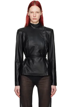 Ludovic De Saint Sernin Wrap Leather Jacket