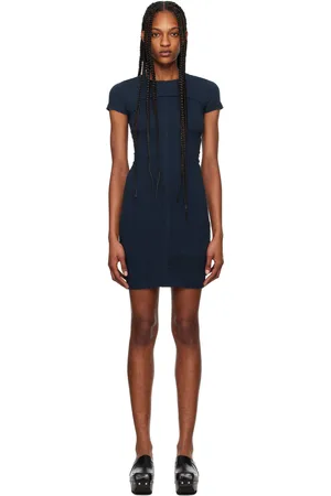 ECKHAUS LATTA Navy Shoveling Minidress