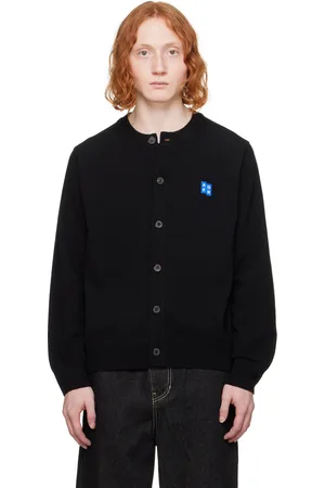 Ader Error Black Significant Tag Cardigan