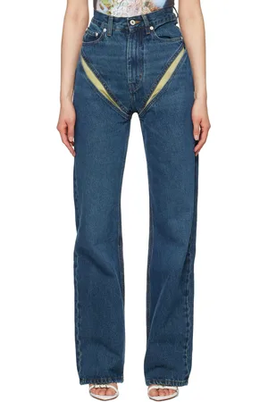 Y / PROJECT Blue Cut Out Jeans