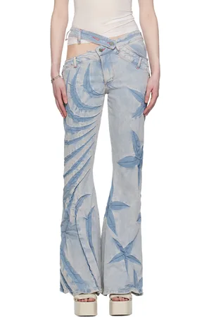 Masha Popova Blue Cutout Jeans