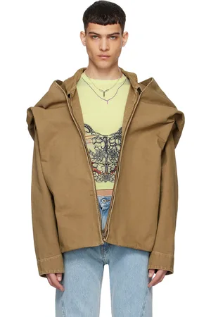 Y / PROJECT Tan Snap Off Jacket
