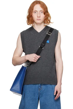 Ader Error Gray Significant Tag Vest