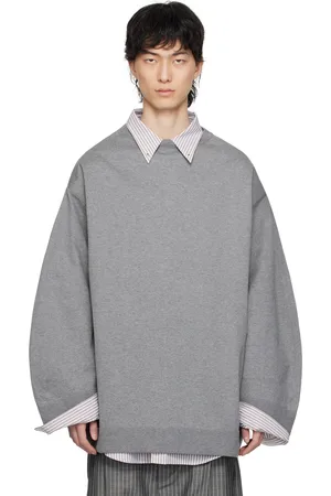 Hed Mayner Gray Oversized Sweatshirt
